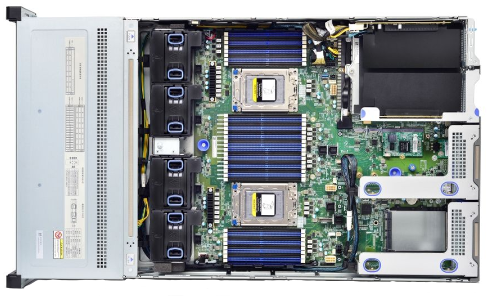 AMD EPYC 9004/9005平台 2U 2GPU卡人工智能服务器