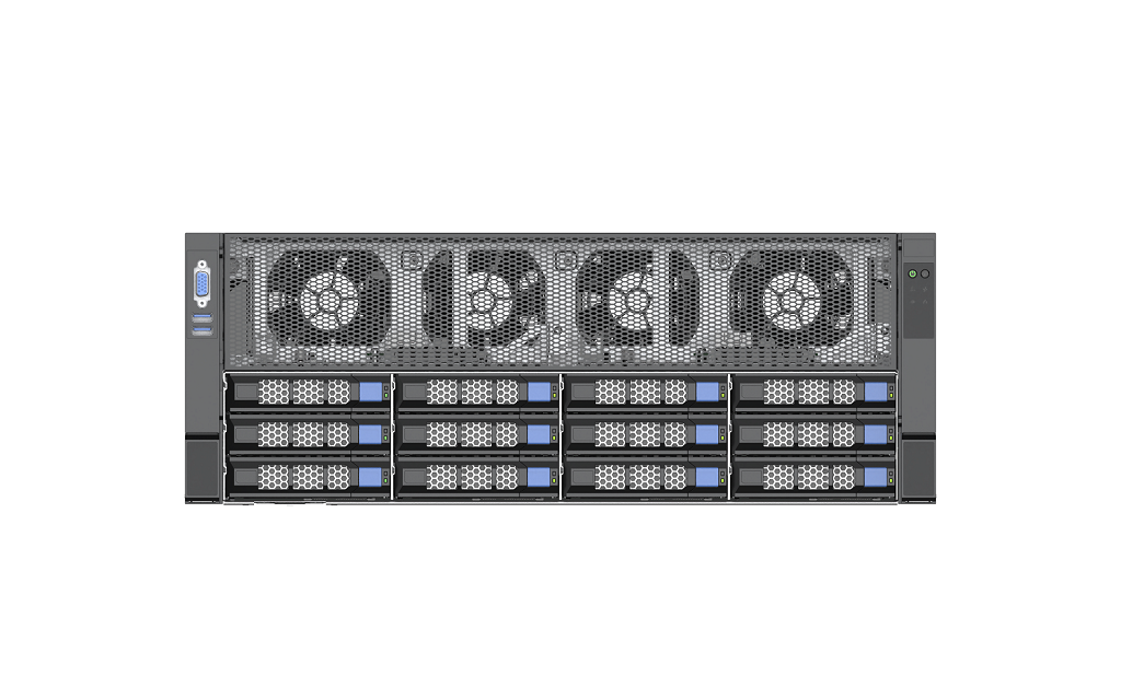 AMD EPYC 9004/9005平台 4U 8GPU卡人工智能服务器