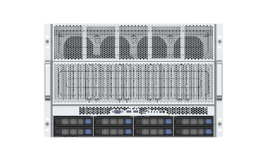 AMD EPYC 7002/7003平台 7U 8GPU卡人工智能服务器（风扇卡版）