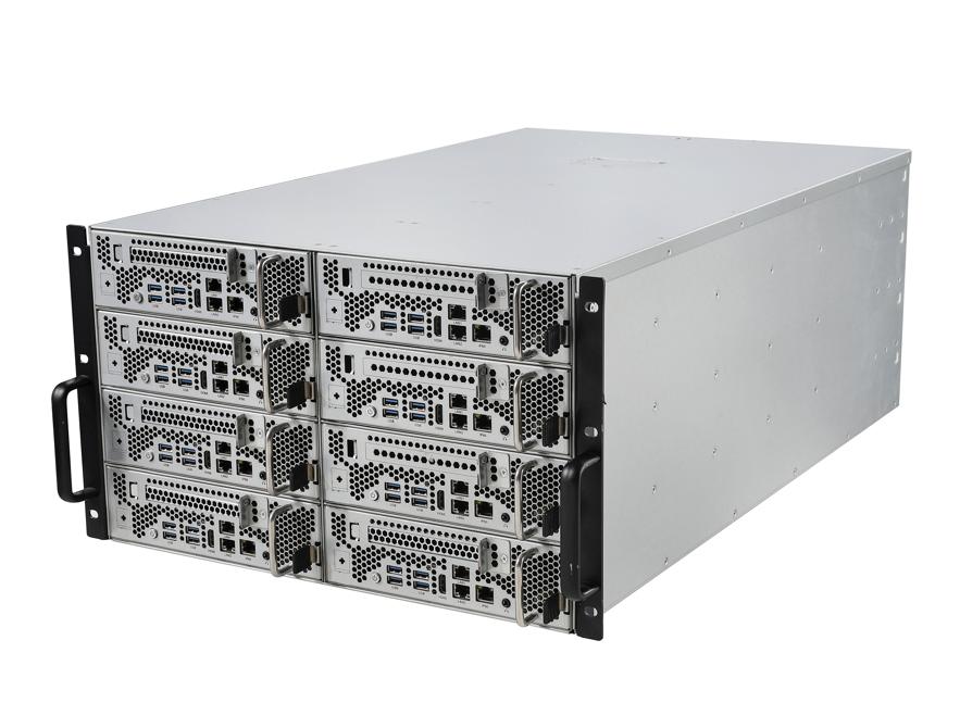 Intel® Core™系列6U 8节点PC Farm集群主机