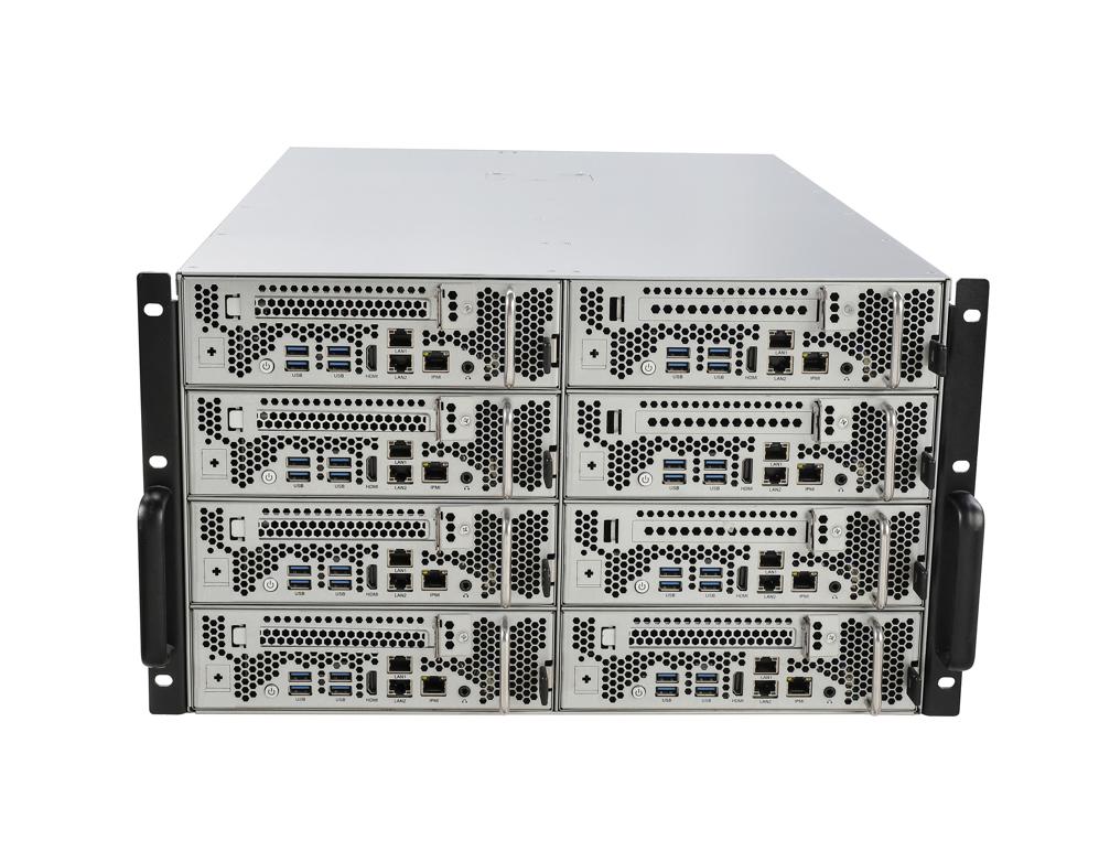 Intel® Core™系列6U 8节点PC Farm集群主机