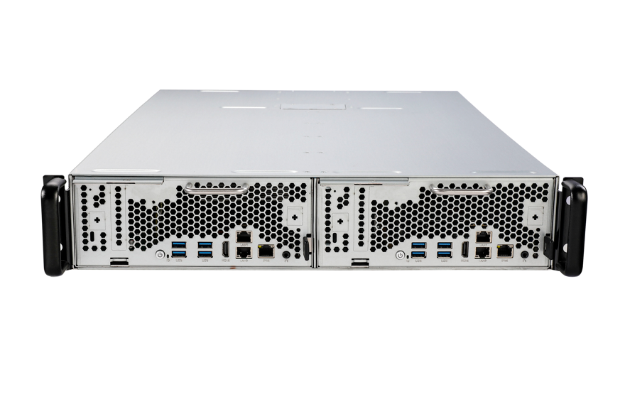 Intel® Core™系列2U 2节点独立供电PC Farm集群主机