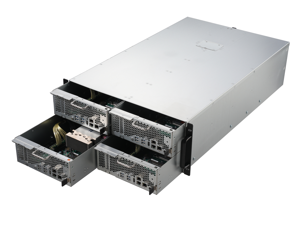 Intel® Core™系列4U 4节点独立供电PC Farm集群主机