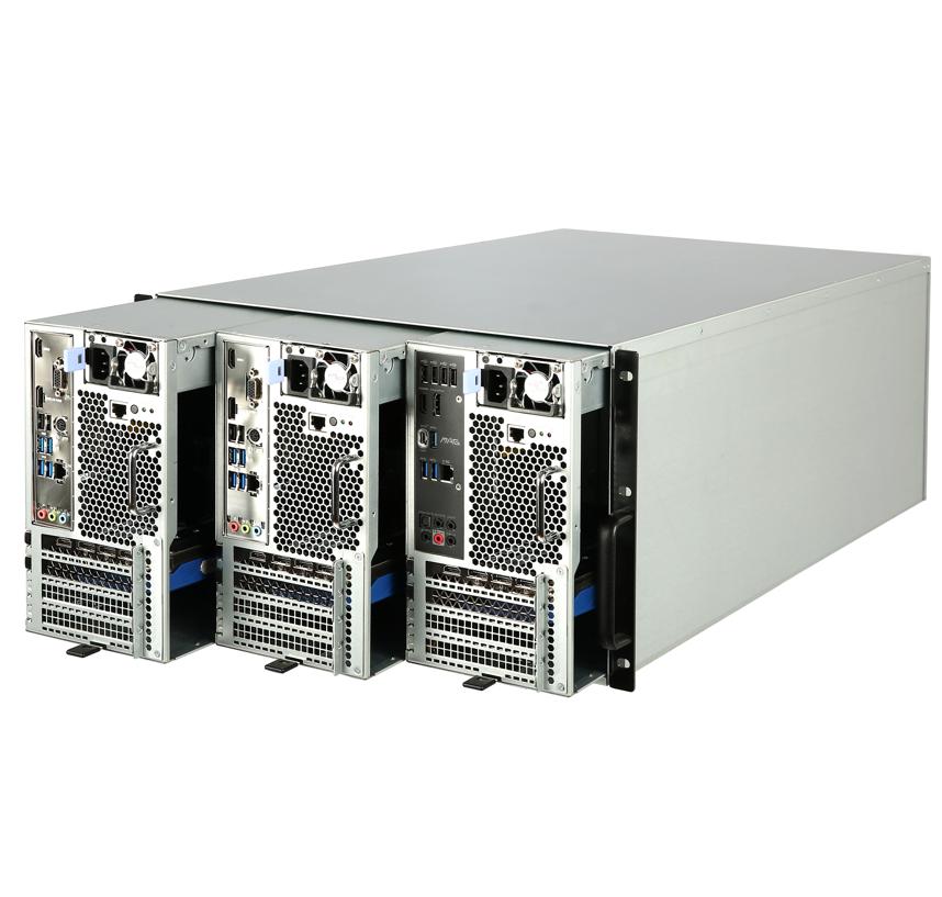 Intel® Core™系列6U 6节点独立供电PC Farm集群主机