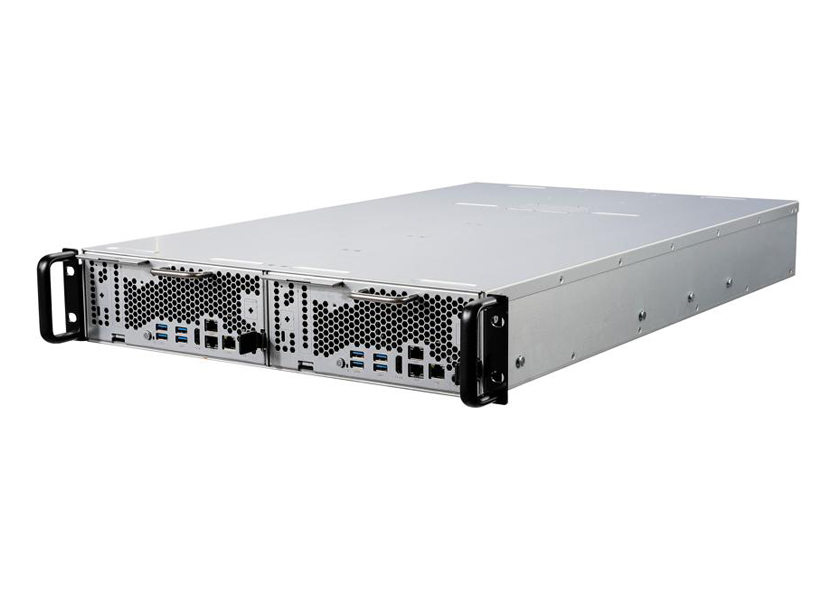 Intel® Core™系列2U 2节点独立供电PC Farm集群主机